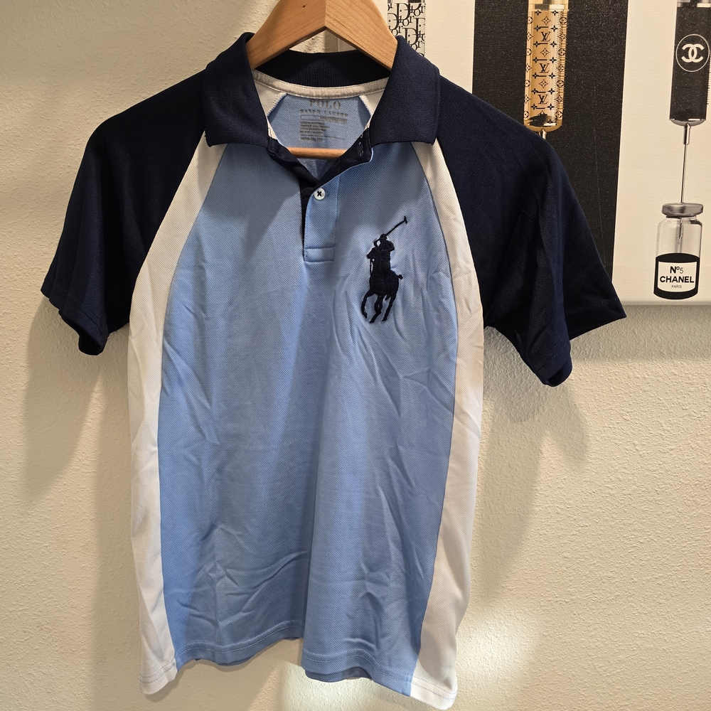Boys M Polo Ralph Lauren Navy Polo Shirt